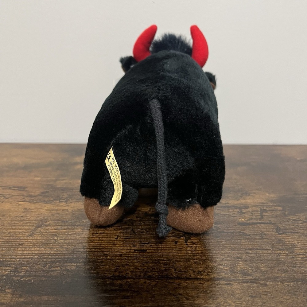Promotional Buffalo 8" Plush From Big Spielwarenfabrik Mascot Red Horns Germany - Picture 4 of 16